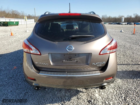 2012 Nissan Murano SV with VIN JN8AZ1MWXCW206110, listed as a Copart auction lot 53451245 with 158,026 mi miles and Salvage Title. Bid and sale history available at carsss.com. Image 6.
