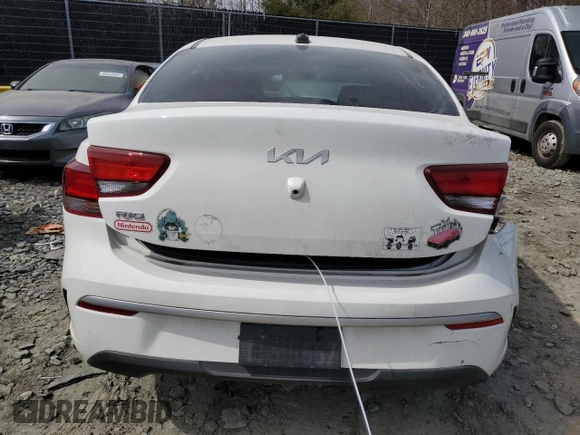 2023 Kia Rio LX with VIN 3KPA24AD5PE593976, listed as a Copart auction lot 49484225 with 19,580 mi miles and Salvage Title. Bid and sale history available at carsss.com. Image 6.