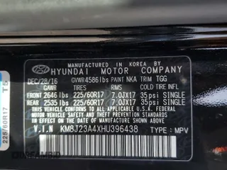 2017 Hyundai Tucson SE z VIN KM8J23A4XHU396438, wystawiony jako Copart lot #59636915 z przebiegiem 36 493 mil mil oraz Szkoda całkowita • Salvage title. Historia ofert i sprzedaży dostępna na DreamBid. Obrazek 13.