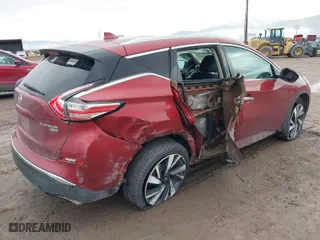 2016 Nissan Murano S with VIN 5N1AZ2MHXGN167917, listed as a IAAI auction lot 41074897 with 141,518 mi miles. Bid and sale history available at carsss.com. Image 4.