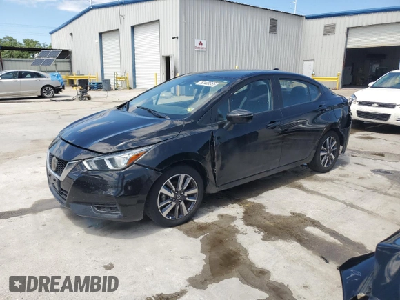 2021 Nissan Versa SV with VIN 3N1CN8EV5ML835444, listed as a Copart auction lot 52439955 with 104,773 mi miles and Salvage Title. Bid and sale history available at DreamBid. Image 1.