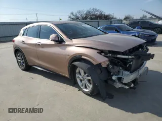 2018 Infiniti QX30 Premium with VIN SJKCH5CP7JA049216, listed as a Copart auction lot 44068845 with Not provided miles and Salvage title. Bid and sale history available at DreamBid. Image 4.