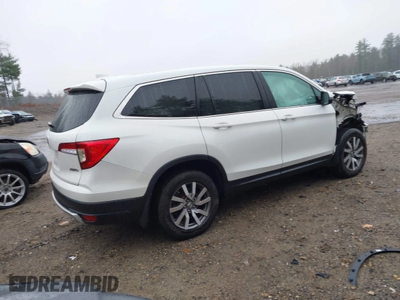 2022 Honda Pilot EX-L with VIN 5FNYF6H54NB020832, listed as a IAAI auction lot 40916277 with 58,441 mi miles. Bid and sale history available at carsss.com. Image 4.