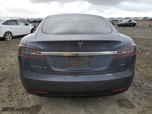 2017 Tesla Model S 100D with VIN 5YJSA1E22HF183131, listed as a Copart auction lot 42749885 with 70,825 mi miles and Salvage Title. Bid and sale history available at carsss.com. Image 6.