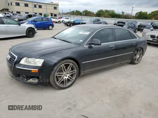 2008 Audi A8 L 4.2L with VIN WAUMV94E38N008960, listed as a Copart auction lot 71106524 with 0 mi miles and Salvage Title. Bid and sale history available at carsss.com. Image 1.