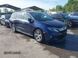 2019 Honda Odyssey EX-L z VIN 5FNRL6H71KB004694, wystawiony jako IAAI lot #42061947 z przebiegiem 99 380 mil mil oraz . Historia ofert i sprzedaży dostępna na DreamBid. Obrazek 1.