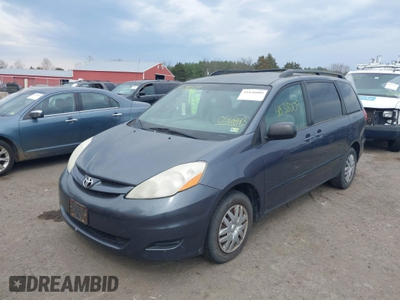 2007 Toyota Sienna CE with VIN 5TDZK23CX7S056893, listed as a IAAI auction lot 41838009 with 284,483 mi miles and . Bid and sale history available at carsss.com. Image 6.