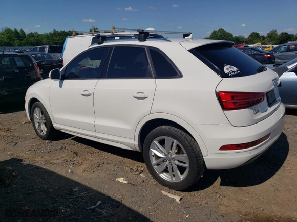 2017 Audi Q3 Premium with VIN WA1BCCFS0HR013861, listed as a Copart auction lot 62284624 with 107,934 mi miles and Salvage Title. Bid and sale history available at carsss.com. Image 2.