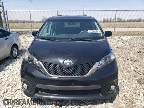 2011 Toyota Sienna SE with VIN 5TDXK3DC2BS119506, listed as a Copart auction lot 54506575 with 202,284 mi miles and Clean Title. Bid and sale history available at carsss.com. Image 5.
