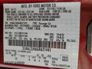2016 Lincoln MKZ with VIN 3LN6L2JK6GR621441, listed as a Copart auction lot 51099705 with 94,848 mi miles and Salvage title. Bid and sale history available at DreamBid. Image 14.