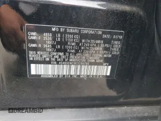 2019 Subaru Outback Limited with VIN 4S4BSENCXK3298766, listed as a Copart auction lot 57145565 with 78,612 mi miles and Salvage title. Bid and sale history available at DreamBid. Image 14.
