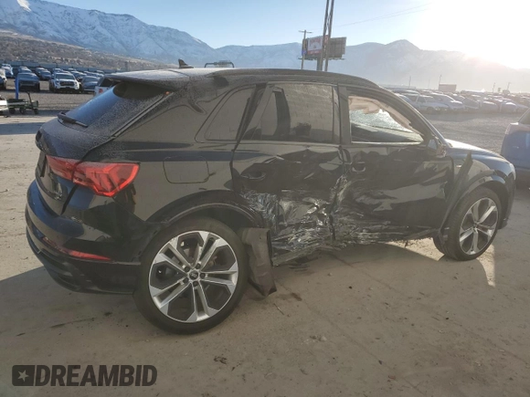2022 Audi Q3 S line Premium Plus with VIN WA1EECF36N1019786, listed as a Copart auction lot 42395245 with 23,851 mi miles and Salvage Title. Bid and sale history available at carsss.com. Image 3.