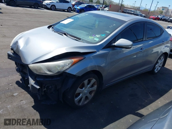 2012 Hyundai Elantra Limited with VIN KMHDH4AE5CU388816, listed as a IAAI auction lot 41817870 with 136,547 mi miles. Bid and sale history available at carsss.com. Image 2.