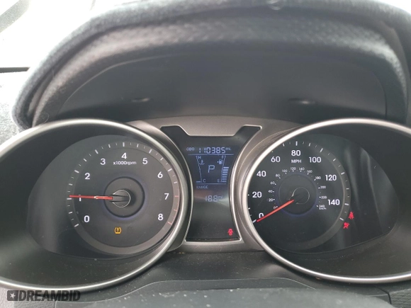 2015 Hyundai Veloster with VIN KMHTC6AD5FU219378, listed as a Copart auction lot 49913505 with 110,385 mi miles and Salvage Title. Bid and sale history available at carsss.com. Image 9.