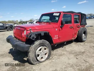 2008 Jeep Wrangler Unlimited X with VIN 1J4GA39138L615915, listed as a Copart auction lot 52391675 with 187,057 mi miles and Salvage Title. Bid and sale history available at carsss.com. Image 1.
