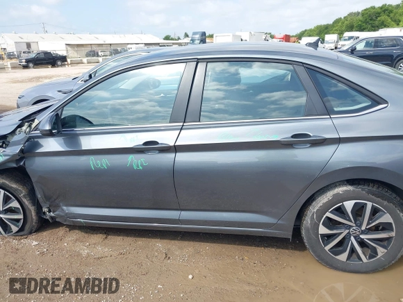 2024 Volkswagen Jetta S with VIN 3VW5M7BU6RM090197, listed as a IAAI auction lot 42724682 with 30,077 mi miles and . Bid and sale history available at DreamBid. Image 14.