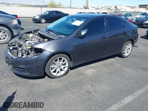 2013 Dodge Dart SXT with VIN 1C3CDFBA7DD297894, listed as a IAAI auction lot 42089111 with 153,423 mi miles. Bid and sale history available at carsss.com. Image 2.