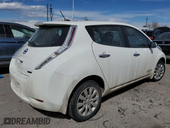 2015 Nissan LEAF SV with VIN 1N4AZ0CP2FC306391, listed as a Copart auction lot 45011273 with 56,669 mi miles and . Bid and sale history available at DreamBid. Image 3.