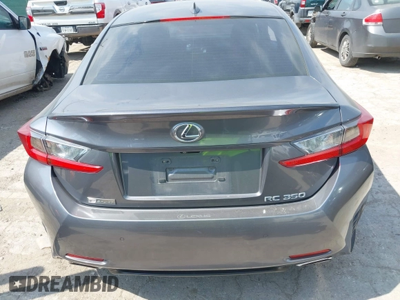 2016 Lexus RC 350 F Sport with VIN JTHHE5BC0G5014047, listed as a IAAI auction lot 42066120 with 112,998 mi miles and . Bid and sale history available at DreamBid. Image 16.