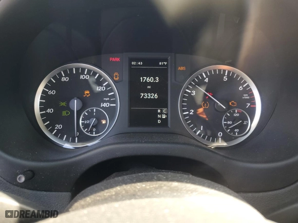 2018 Mercedes-Benz Metris Passenger Van with VIN WD4PG2EE7J3394600, listed as a Copart auction lot 74778674 with 73,326 mi miles and Salvage Title. Bid and sale history available at carsss.com. Image 9.