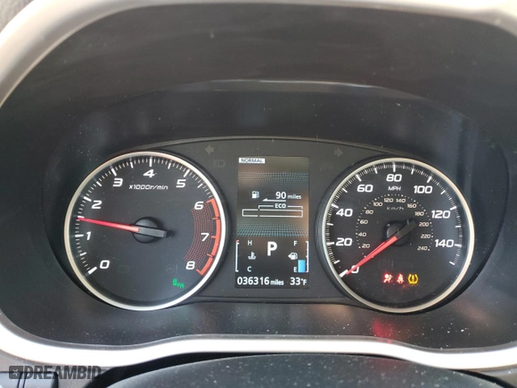 2023 Mitsubishi Eclipse Cross SE with VIN JA4ATWAA5PZ034750, listed as a Copart auction lot 42165255 with 36,316 mi miles and Salvage Title. Bid and sale history available at carsss.com. Image 9.
