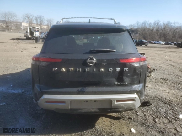 2024 Nissan Pathfinder SL with VIN 5N1DR3CC1RC227087, listed as a Copart auction lot 48757105 with 28,042 mi miles and Salvage Title. Bid and sale history available at carsss.com. Image 6.