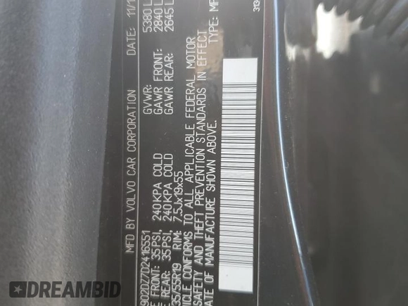 2013 Volvo XC60 T6 z VIN YV4902DZ7D2416551, wystawiony jako Copart lot #59271935 z przebiegiem 135 349 mil mil oraz Szkoda całkowita • Salvage title. Historia ofert i sprzedaży dostępna na DreamBid. Obrazek 13.