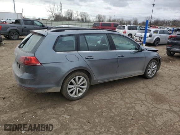 2015 Volkswagen Golf SportWagen TDI SE with VIN 3VWFA7AU7FM510477, listed as a Copart auction lot 53312575 with 142,702 mi miles and Clean Title. Bid and sale history available at carsss.com. Image 3.