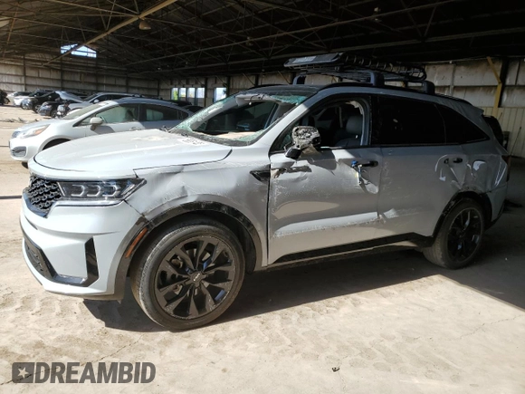 2022 Kia Sorento SX with VIN 5XYRK4LF5NG114859, listed as a Copart auction lot 58361485 with 51,825 mi miles and Salvage title. Bid and sale history available at DreamBid. Image 1.