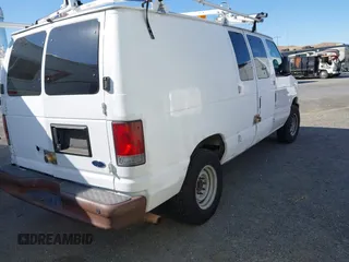 2009 Ford Econoline Cargo with VIN 1FTNE24L59DA13632, listed as a IAAI auction lot 42557559 with 90,487 mi miles and . Bid and sale history available at DreamBid. Image 4.