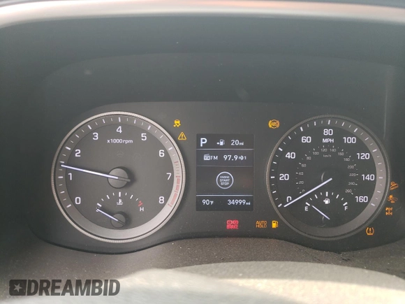2019 Hyundai Tucson Sport z VIN KM8J3CAL8KU065157, wystawiony jako Copart lot #54242965 z przebiegiem 34 999 mil mil oraz Szkoda całkowita • Salvage title. Historia ofert i sprzedaży dostępna na DreamBid. Obrazek 9.