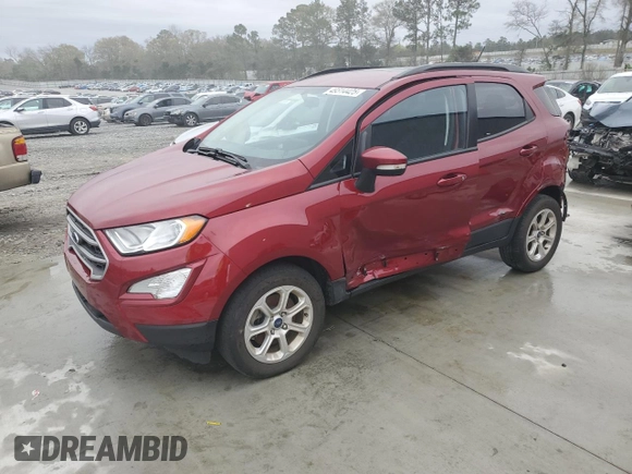 2021 Ford EcoSport SE with VIN MAJ3S2GE2MC447542, listed as a Copart auction lot 49314425 with 60,979 mi miles and Salvage Title. Bid and sale history available at DreamBid. Image 1.