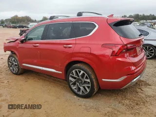 2022 Hyundai Santa Fe Calligraphy with VIN 5NMS54AL5NH459610, listed as a Copart auction lot 80445554 with 33,510 mi miles and Salvage Title. Bid and sale history available at carsss.com. Image 2.