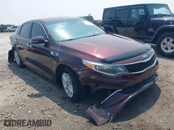 2016 Kia Optima LX with VIN 5XXGT4L36GG115293, listed as a IAAI auction lot 42383832 with 189,402 mi miles and . Bid and sale history available at DreamBid. Image 1.