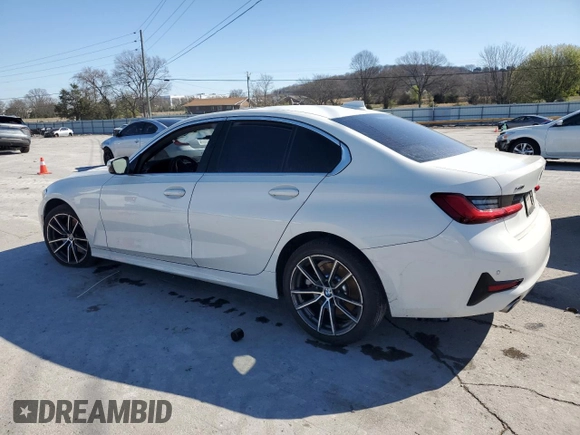 2020 BMW 3 Series 330i xDrive with VIN WBA5R7C02LFH45396, listed as a Copart auction lot 49898295 with 0 mi miles and Salvage Title. Bid and sale history available at carsss.com. Image 2.