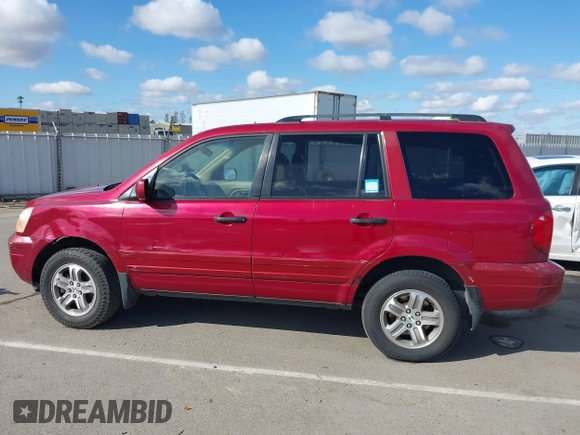 2005 Honda Pilot EX-L with VIN 2HKYF18545H544535, listed as a IAAI auction lot 42250692 with 232,994 mi miles and . Bid and sale history available at DreamBid. Image 14.