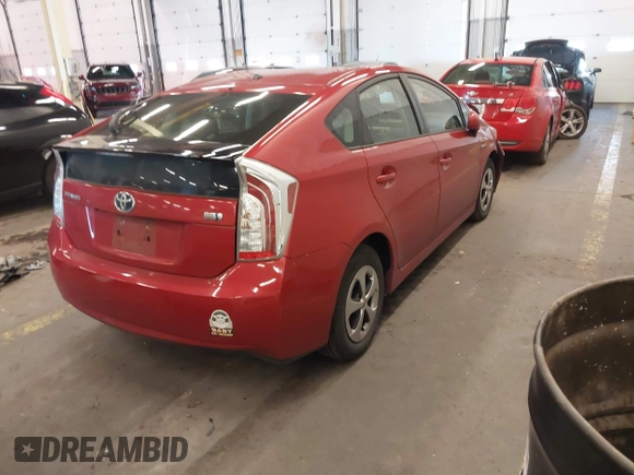 2015 Toyota Prius Four with VIN JTDKN3DUXF0466312, listed as a IAAI auction lot 41556508 with 54,911 mi miles. Bid and sale history available at carsss.com. Image 4.