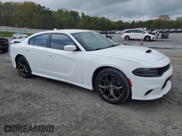 2019 Dodge Charger GT with VIN 2C3CDXHG3KH721430, listed as a Copart auction lot 51839515 with 89,556 mi miles and Salvage Title. Bid and sale history available at DreamBid. Image 4.