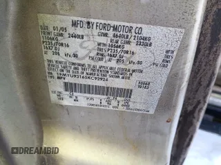 2005 Ford Escape XLT with VIN 1FMYU93165KC92924, listed as a Copart auction lot 46076435 with 0 mi miles and Salvage Title. Bid and sale history available at carsss.com. Image 12.