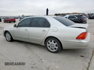 2002 Lexus LS 430 z VIN JTHBN30F120091703, wystawiony jako Copart lot #46336525 z przebiegiem Nie podano mil oraz Szkoda całkowita • Salvage title. Historia ofert i sprzedaży dostępna na DreamBid. Obrazek 2.