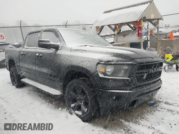 2024 Ram 1500 Tradesman with VIN 1C6RRFGG9RN208985, listed as a IAAI auction lot 41705580 with 7,602 mi miles and . Bid and sale history available at DreamBid. Image 1.