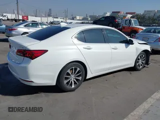 2015 Acura TLX with VIN 19UUB1F39FA024188, listed as a IAAI auction lot 41625709 with 1 mi miles. Bid and sale history available at carsss.com. Image 4.