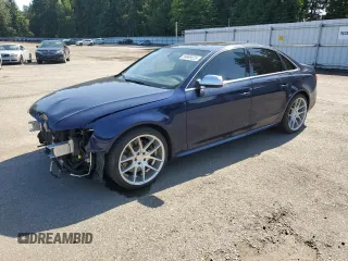 2013 Audi S4 Prestige z VIN WAUKGAFL8DA102008, wystawiony jako Copart lot #59969025 z przebiegiem 93 102 mil mil oraz Szkoda całkowita • Salvage title. Historia ofert i sprzedaży dostępna na DreamBid. Obrazek 1.