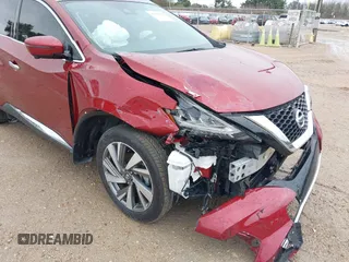 2019 Nissan Murano Platinum with VIN 5N1AZ2MJ0KN152290, listed as a IAAI auction lot 41299085 with 25,668 mi miles and . Bid and sale history available at DreamBid. Image 6.