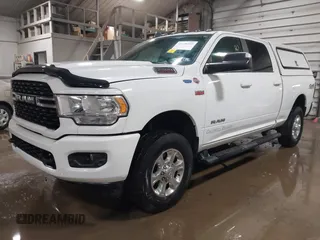 2022 Ram 2500 Big Horn with VIN 3C6UR5DJ4NG370966, listed as a IAAI auction lot 41738339 with 89,787 mi miles. Bid and sale history available at carsss.com. Image 2.