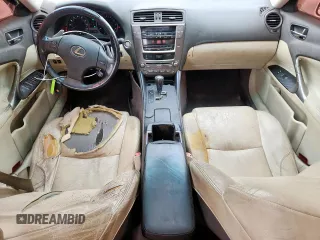 2009 Lexus IS 250 with VIN JTHBK262395093408, listed as a Copart auction lot 64627095 with 184,822 mi miles and Clean title. Bid and sale history available at DreamBid. Image 8.