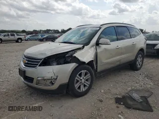 2015 Chevrolet Traverse LT with VIN 1GNKRGKD3FJ242749, listed as a Copart auction lot 64503455 with 122,529 mi miles and Salvage title. Bid and sale history available at DreamBid. Image 1.