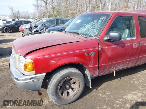 2001 Ford Ranger XLT Appearance with VIN 1FTYR14E21TA93687, listed as a IAAI auction lot 41414603 with 248,354 mi miles. Bid and sale history available at carsss.com. Image 6.