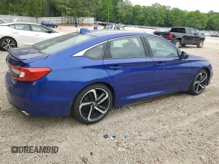 2019 Honda Accord Sport with VIN 1HGCV1F37KA093166, listed as a Copart auction lot 54473235 with 102,640 mi miles and Salvage Title. Bid and sale history available at DreamBid. Image 3.