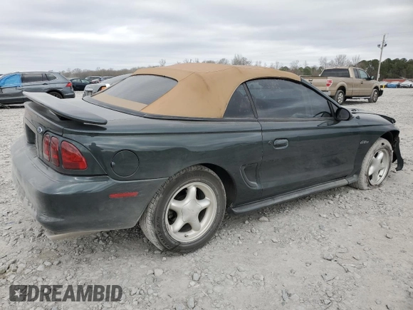 1998 Ford Mustang GT with VIN 1FAFP45X5WF276463, listed as a Copart auction lot 47502755 with 97,931 mi miles and Salvage Title. Bid and sale history available at carsss.com. Image 3.